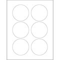 Box Partners Tape Logic LL150 3 in. White Circle Laser Labels - Pack of 600 LL150